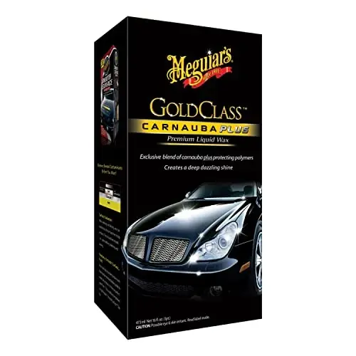 Meguiar's Gold Class Carnauba Plus Premium Liquid Wax Kit with Pure Carnauba Wax Blend and a Foam Applicator Pad for Keeping Glossy Paint Protected Like a Pro, 16 Oz Bottle (Pack of 2) - MEGUIAR'S (1)