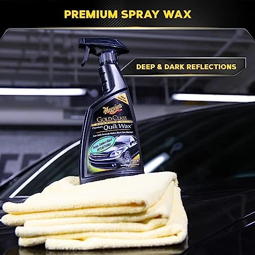 Meguiar's Gold Class Carnauba Plus Premium Quik Wax - Yuqori porloq qoplamalar uchun premium sprey mum - Oson qo'llaniladigan Carnauba mumi - 16 untsiya - 5