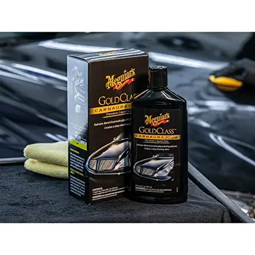 Meguiar's Gold Class Carnauba Plus Premium Liquid Wax Kit, Car Detailing Kit with a Pure Carnauba Wax Blend & Foam Applicator Pad for Keeping Glossy Paint Protected Like a Pro,16 Oz Bottle (Pack of 2) - 5