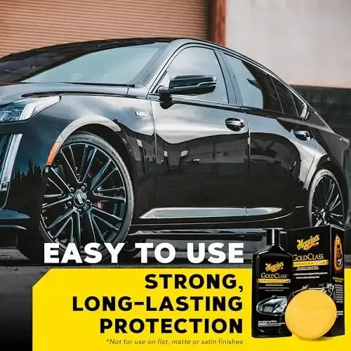 Meguiar's Gold Class Carnauba Plus Premium Suyuq Mum Komplekti, Toza Karnauba Mum Aralashmasi va Professional Kabi Himoyalangan Yaltiroq Bo'yoqlarni Saqlash uchun Ko'pikli Applikator Prokladkasi bo'lgan Avtomobilni Detallash Komplekti, 16 Oz Shisha - 2