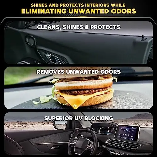 Meguiar's New Car Scent Protectant Wipes - Easy to Use Wipes that Protect and Freshen Your Interior - Ideal for Car Detailing & Maintenance - 30 Ct (Pack of 6) - 3