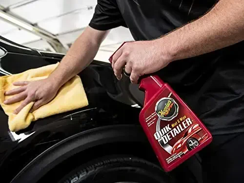Meguiar's Quik Detailer Туман и Протирание - Идеальный спрей для ухода за автомобилем для легкой очистки с быстрым и легким усилением блеска - 32 унции - 6