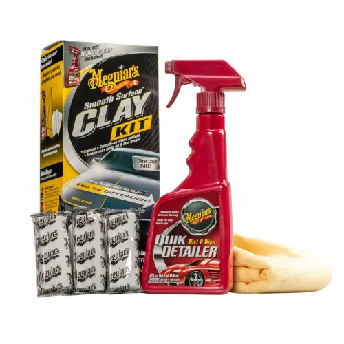 Meguiar's Smooth Surface Clay Kit - Safe and Easy Car Claying for a Smooth as Glass Finish, G191700 - 1