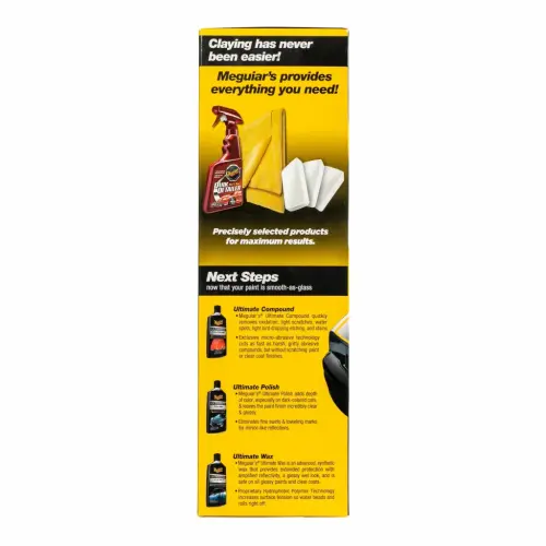 Meguiar's Smooth Surface Clay Kit - Safe and Easy Car Claying for a Smooth as Glass Finish, G191700 - 4
