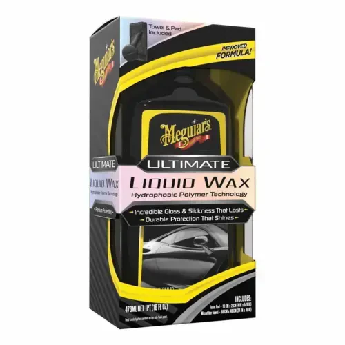Meguiar's Ultimate Liquid Wax Long-Lasting Easy to Use Synthetic Wax, G210516, 16 oz - 9