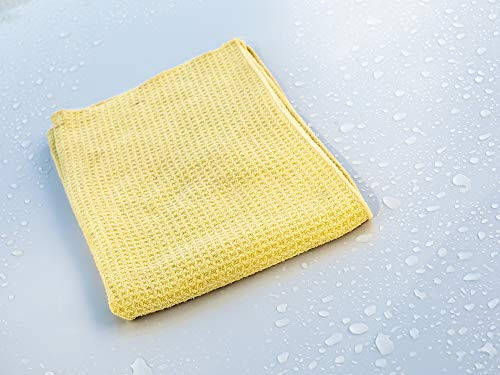 Meguiar's Water Magnet Microfiber Drying Towel - Premium Car Drying Towel That's Super Plush, Water Absorbent & Scratch-Free - 1 Pack, Yellow - 5