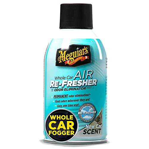 Meguiar's Whole Car Air Re-Fresher Odor Eliminator Mist - New Car Scent, Aerosol - Car Odor Remover & Car Freshener That Leaves a New Car Smell - 2 Oz - 1