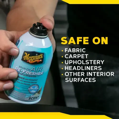 Meguiar's Whole Car Air Re-Fresher Odor Eliminator Mist, New Car Scent, G16402, 2 oz - 8