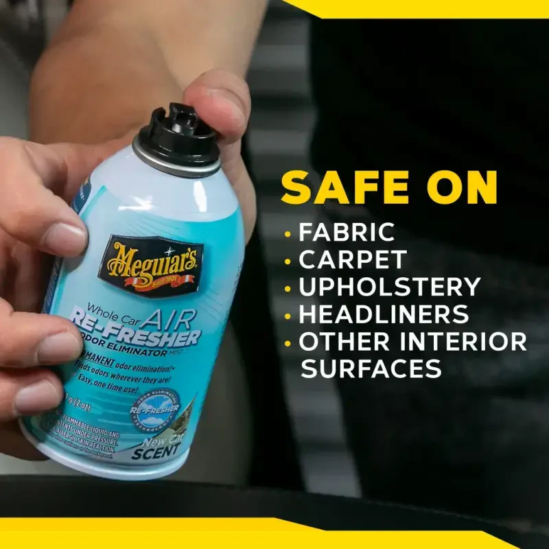 Meguiar's Whole Car Air Re-Fresher Odor Eliminator Mist, New Car Scent, G16402, 2 oz - 8