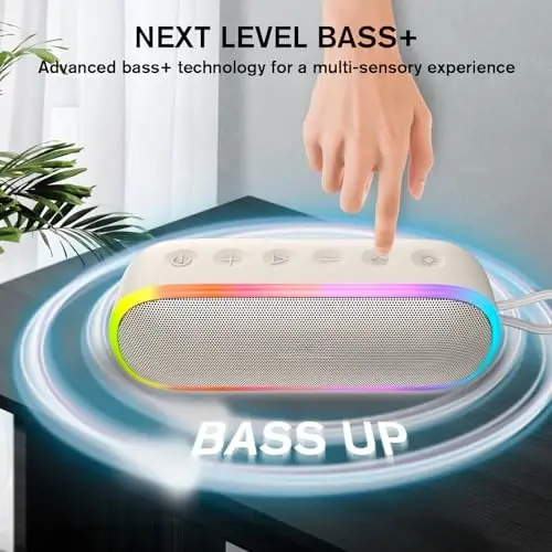 MEGUO Bluetooth Speakers,IPX7 Waterproof Speaker with 20W Powerful Sound,Portable Wireless Speakers with Extral Bass,for Beach Pool Camping Outdoors,Christmas/Birthday Gift for Men,Women,Friends - 3