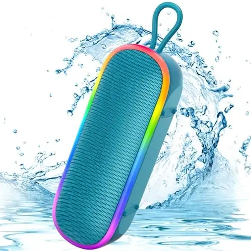 MEGUO Bluetooth Speakers,IPX7 Waterproof Speaker with 20W Powerful Sound,Portable Wireless Speakers with Extral Bass,for Beach Pool Camping Outdoors,Christmas/Birthday Gift for Men,Women,Friends - 1