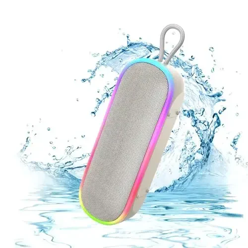 MEGUO Bluetooth Speakers,IPX7 Waterproof Speaker with 20W Powerful Sound,Portable Wireless Speakers with Extral Bass,for Beach Pool Camping Outdoors,Christmas/Birthday Gift for Men,Women,Friends 