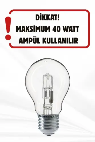 Mehmonxona - Oshxona - Yotoq xonasi Avtentiq Eskigan Uchta Chiroqli Oshnoq Chandelier - 3
