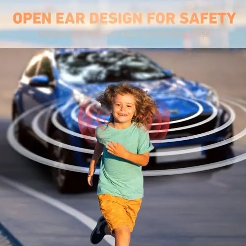Mehomeli Kids Headphones, Bluetooth 5.2 Air Conduction Open Ear Headphones, 85dB Volume Limiting, Stereo Sound with Mic, IPX5 Waterproof, 20H Playtime, Perfect for School and Outdoor Activities-White - 4