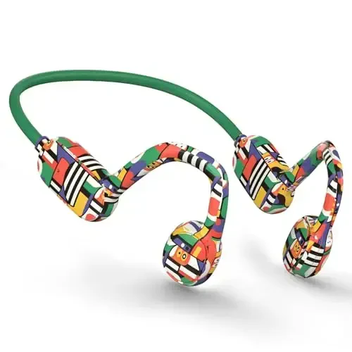 Mehomeli Kids Headphones, Bluetooth 5.2 Air Conduction Open Ear Headphones, 85dB Volume Limiting-Yellow - MEHOMELI