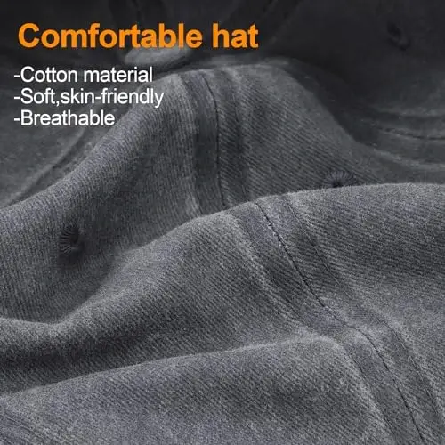 MEINICY 3 Pack Washed Plain Baseball Cap, Retro Adjustable Dad Hats Gift for Men/Women,Unstructured/Cotton - 5