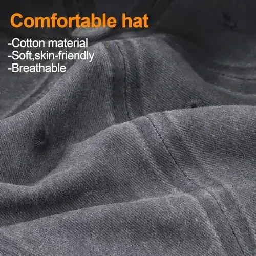 MEINICY 3 Pack Washed Plain Baseball Cap, Retro Adjustable Dad Hats Gift for Men/Women,Unstructured/Cotton - 5