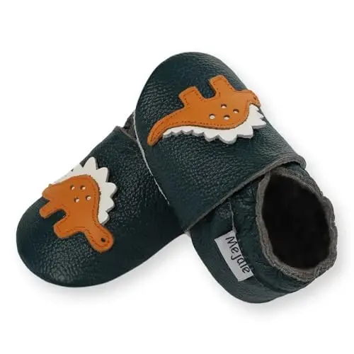 Mejale Baby Shoes Soft Sole Leather Moccasins Cartoon Butterfly Infant Toddler First Walker Slippers - MEJALE