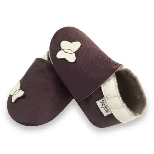 Mejale Baby Shoes Yumshoq Taglik Charm Moccasinlar Multfilm Kapalak Chaqaloq Bolalar Birinchi Qadam Yuruvchi Terliklar - 1