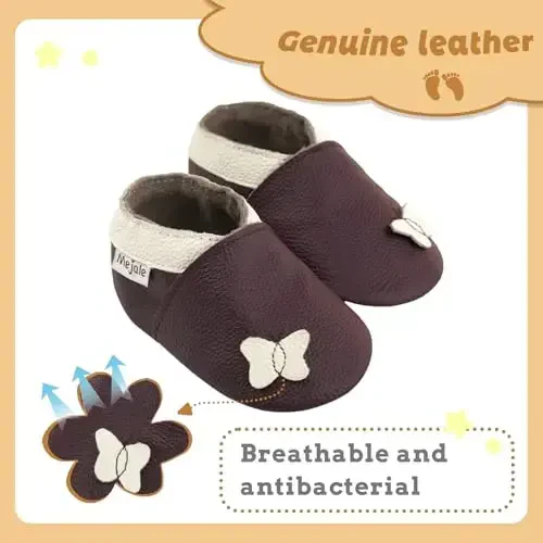 Mejale Baby Shoes Yumshoq Taglik Charm Moccasinlar Multfilm Kapalak Chaqaloq Bolalar Birinchi Qadam Yuruvchi Terliklar - 2