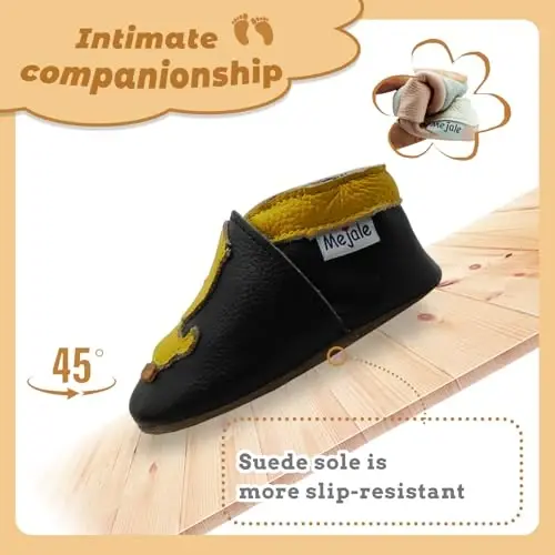 Mejale Baby Shoes Yumshoq Taglik Teri Emaklash Moccasinlari Multfilm Yulduz Chaqaloq Yürüy boshlagan Birinchi Qadam Terliklar - 3