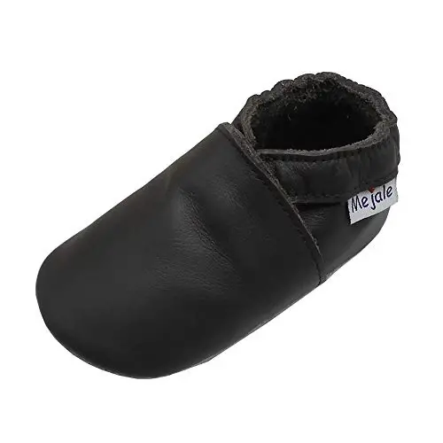 Mejale Baby Leather Shoes Infant Toddler Soft Sole Moccasins Shoes Boys Girls Pre-Walkers - 1