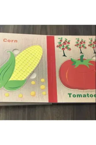 Meks Wooden Book Puzzle Notebook 6 Pages (1 BOOK - 6 PUZZLES) - 3