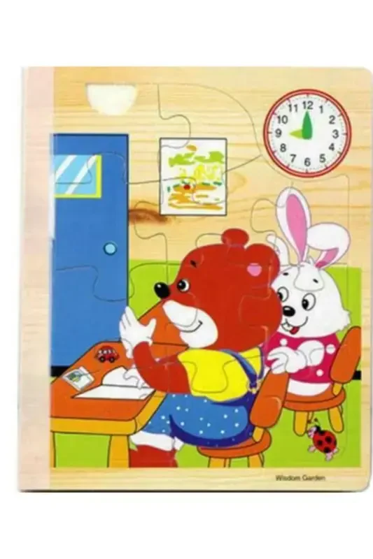 Meks Wooden Book Puzzle Notebook 6 Pages (1 BOOK - 6 PUZZLES) - 5