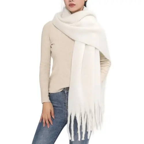 MELIFLUOS DESIGNED IN SPAIN Ayollar uchun moda sharflari Uzun ro'mol Kardigan O'rash Katta Issiq Uzun Sharflar 