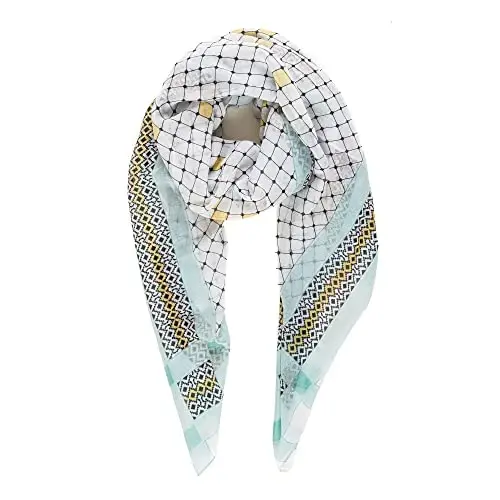 MELIFLUOS DESIGNED IN SPAIN Ayollar uchun шарф Yengil geometrik moda Yozgi kuzgi шарфлар Shol ro'mollar 