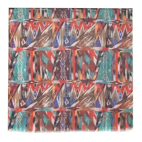 MELIFLUOS DESIGNED IN SPAIN Scarf for Women Lightweight Geometric Fashion For Summer Fall Scarves Shawl Wraps - MODAZONE (1)