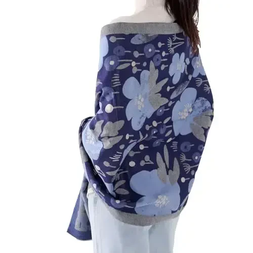 MELIFLUOS DESIGNED IN SPAIN Women's Fashion Scarves Long Shawl Cardigan Wrap Large Warm Long Scarves - 4