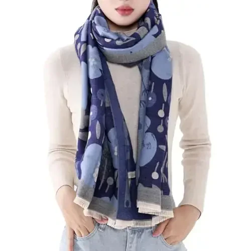 MELIFLUOS DESIGNED IN SPAIN Women's Fashion Scarves Long Shawl Cardigan Wrap Large Warm Long Scarves - 5