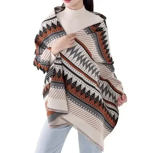 MELIFLUOS DESIGNED IN SPAIN Women's Fashion Scarves Long Shawl Cardigan Wrap Large Warm Long Scarves - MODAZONE