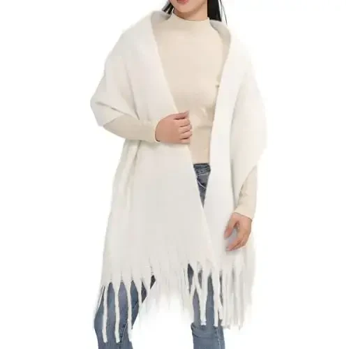 MELIFLUOS DESIGNED IN SPAIN Women's Fashion Scarves Long Shawl Cardigan Wrap Large Warm Long Scarves - 1