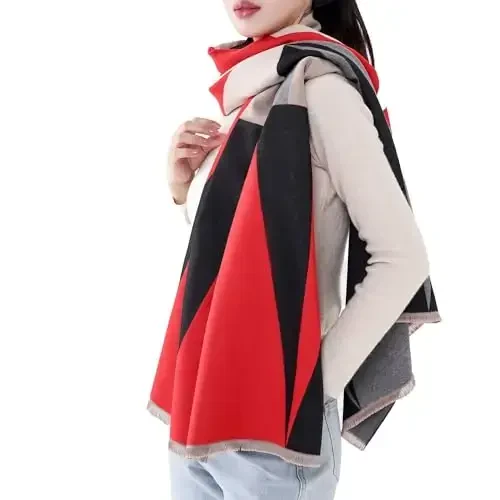 MELIFLUOS DESIGNED IN SPAIN Women's Fashion Scarves Long Shawl Cardigan Wrap Large Warm Long Scarves - 5