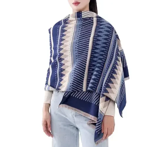 MELIFLUOS DESIGNED IN SPAIN Women's Fashion Scarves Long Shawl Cardigan Wrap Large Warm Long Scarves - 3