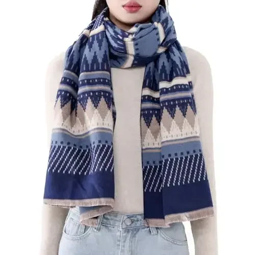 MELIFLUOS DESIGNED IN SPAIN Women's Fashion Scarves Long Shawl Cardigan Wrap Large Warm Long Scarves - 4