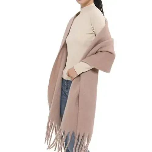 MELIFLUOS DESIGNED IN SPAIN Women's Fashion Scarves Long Shawl Cardigan Wrap Large Warm Long Scarves - 5