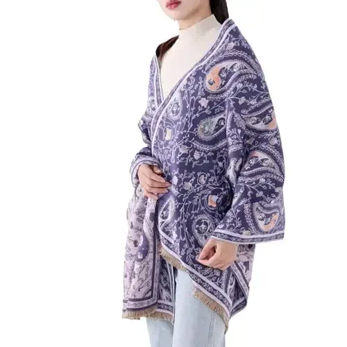 MELIFLUOS DESIGNED IN SPAIN Women's Fashion Scarves Long Shawl Cardigan Wrap Large Warm Long Scarves - 1