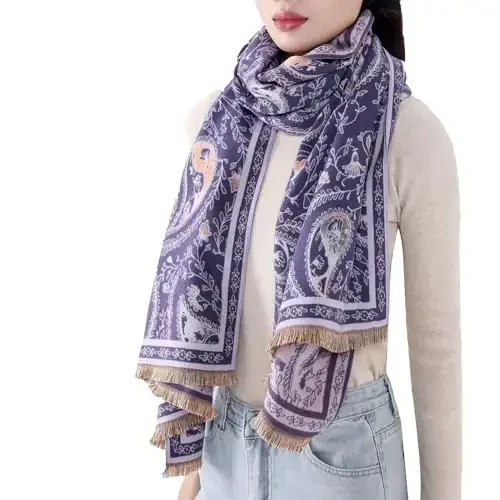 MELIFLUOS DESIGNED IN SPAIN Women's Fashion Scarves Long Shawl Cardigan Wrap Large Warm Long Scarves - 3