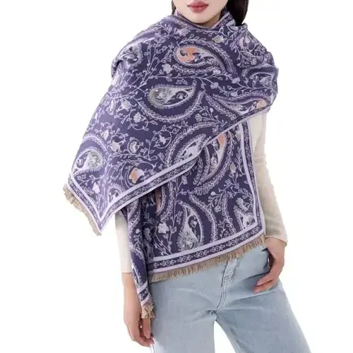 MELIFLUOS DESIGNED IN SPAIN Women's Fashion Scarves Long Shawl Cardigan Wrap Large Warm Long Scarves - 5
