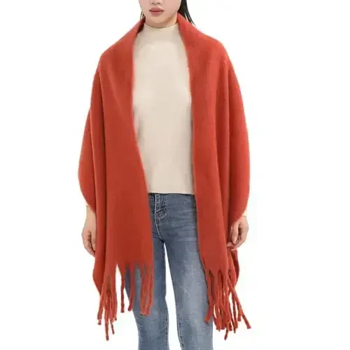 MELIFLUOS DESIGNED IN SPAIN Women's Fashion Scarves Long Shawl Cardigan Wrap Large Warm Long Scarves - 2