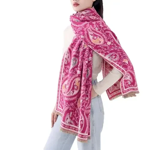 MELIFLUOS DESIGNED IN SPAIN Women's Fashion Scarves Long Shawl Cardigan Wrap Large Warm Long Scarves - 3