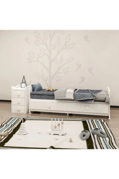 Melina Luxury Sleep Set Crib Combo - Sleep Set White - 3