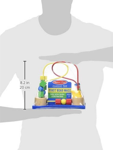 Melissa & Doug Birinchi Munchoq Labirenti - Yog'och Ta'lim O'yinchoq 4.2 x 7 x 8.6 dyuym; 1.3 funt - 1