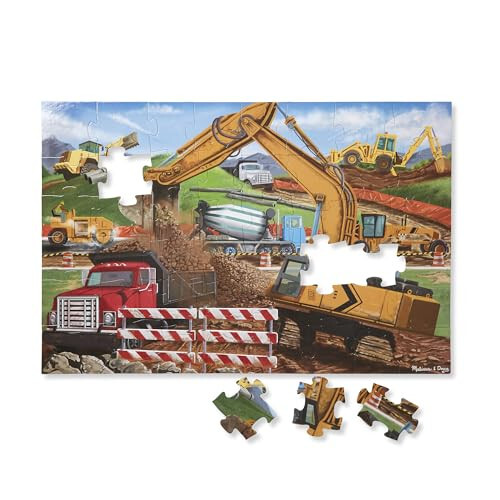 Melissa & Doug Building Site Jumbo Jigsaw Floor Puzzle - 48 pcs - FSC Certified - 7