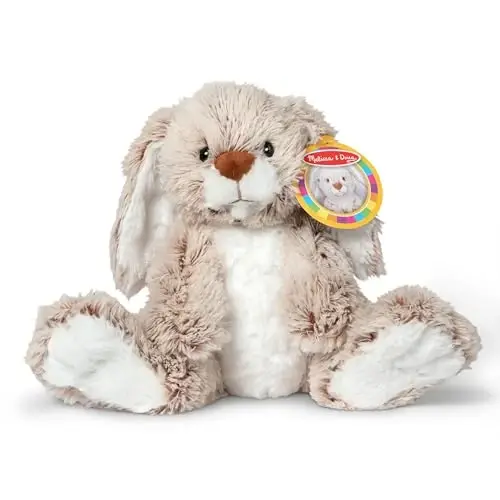 Melissa & Doug Burrow Bunny Rabbit Stuffed Animal (9 inches) - 1