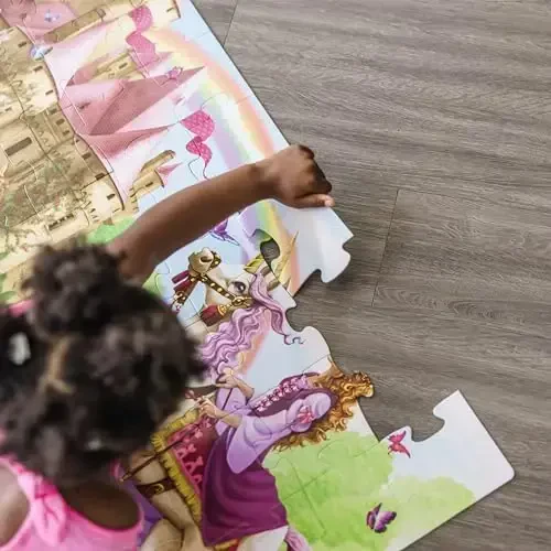 Melissa & Doug Fairy Tale Castle Jumbo Jigsaw Floor Puzzle (48 pcs, 2 x 3 feet) - FSC Certified - 5