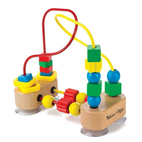 Melissa & Doug İlk Boncuk Labirenti - Ahşap Eğitici Oyuncak 4.2 x 7 x 8.6 inç; 1.3 pound - 38